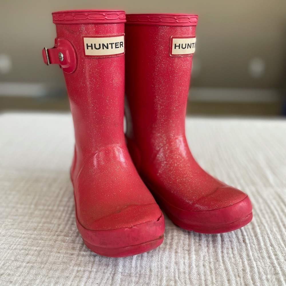 Hunter glitter rain boot